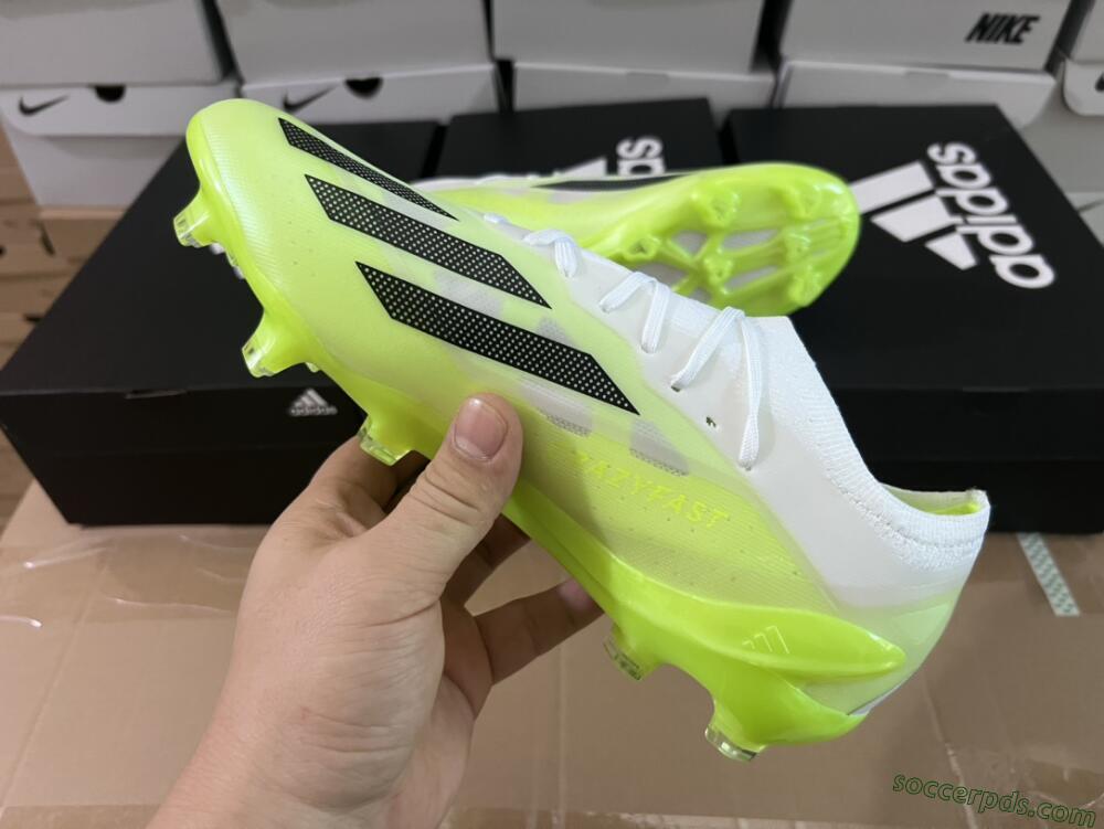 Adidas X Crazyfast.1 Messi FG Low-Tops Football Boots - Green/Black/White