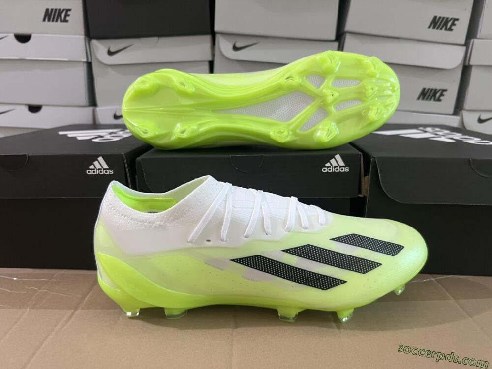 Adidas X Crazyfast.1 Messi FG Low-Tops Football Boots - Green/Black/White