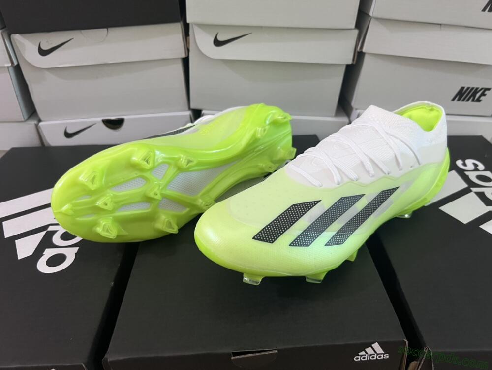 Adidas X Crazyfast.1 Messi FG Low-Tops Football Boots - Green/Black/White