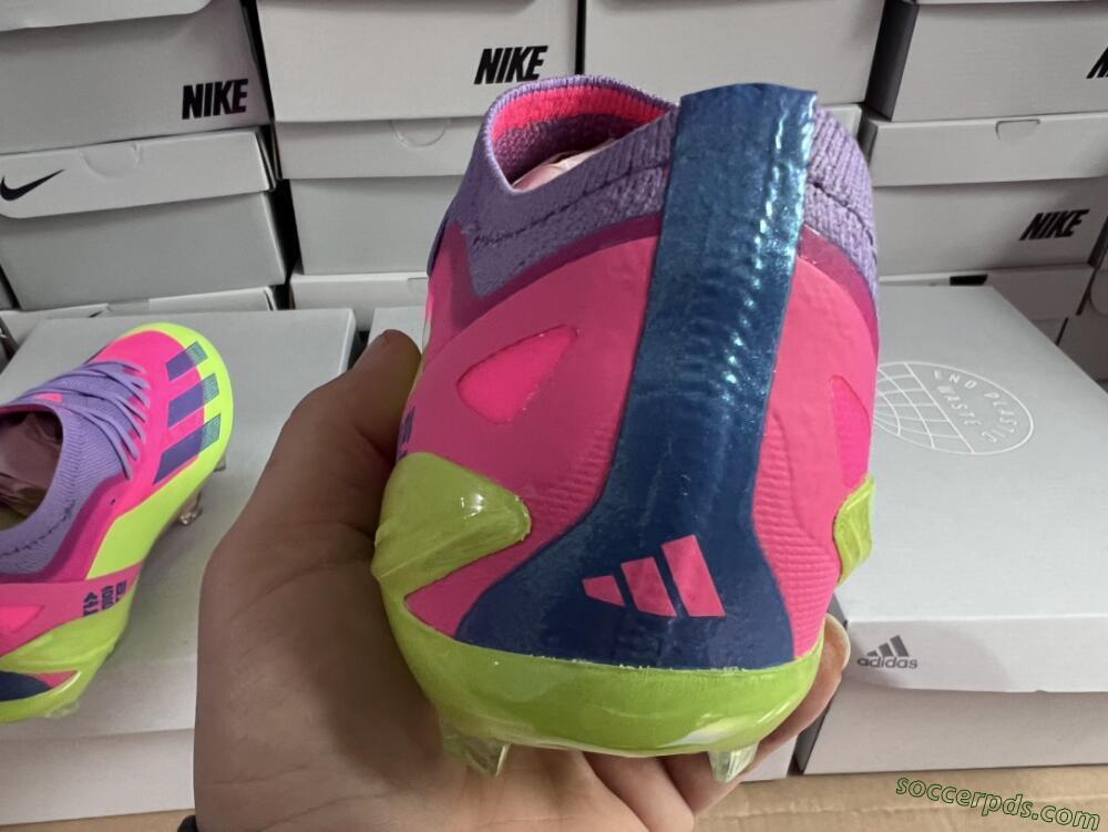 Adidas X Speedportal .1 2022 World Cup Boots FG Low-Tops Football Boots - Pink/Purple/Blue/Green