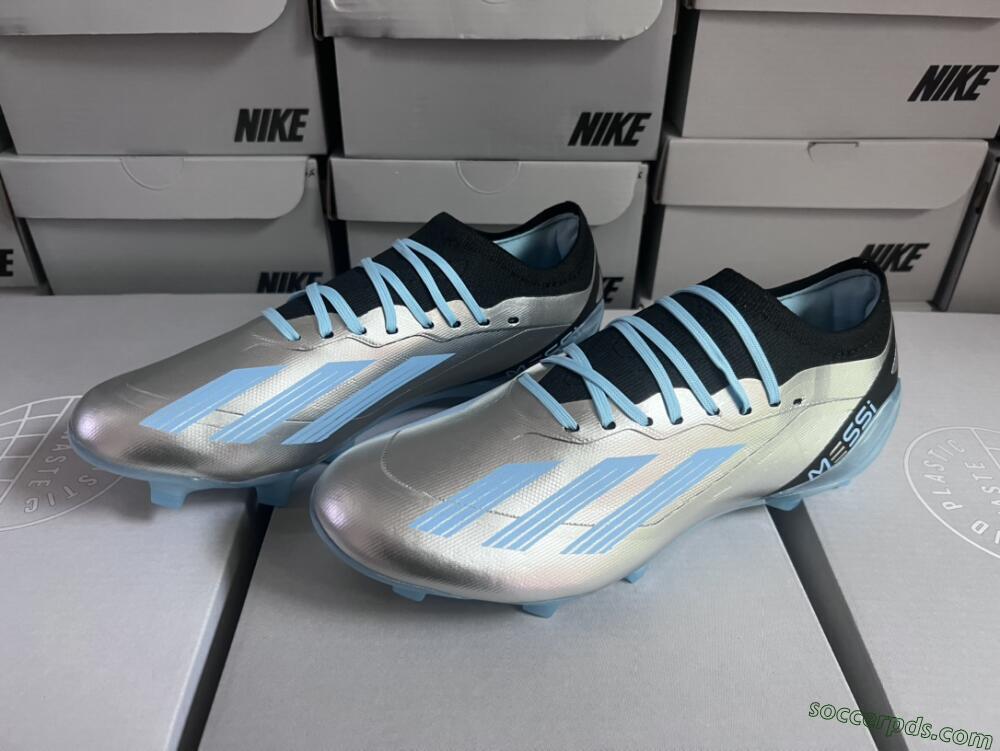 Adidas X Speedportal.1 FG Low-Tops Football Boots - Grey/Blue/Black