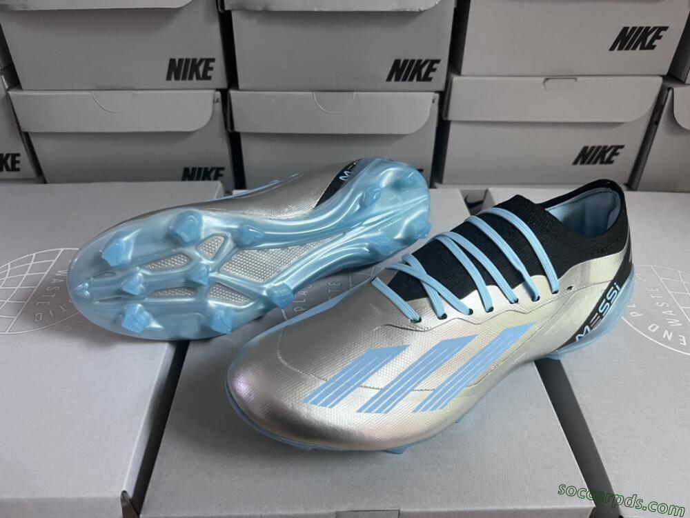Adidas X Speedportal.1 FG Low-Tops Football Boots - Grey/Blue/Black