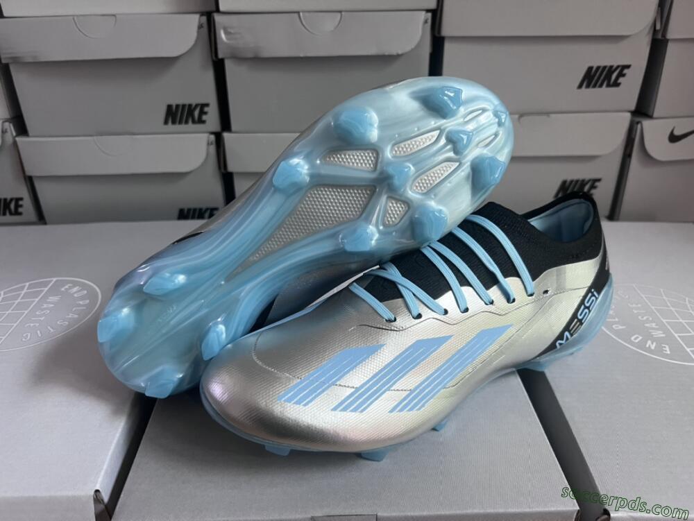 Adidas X Speedportal.1 FG Low-Tops Football Boots - Grey/Blue/Black