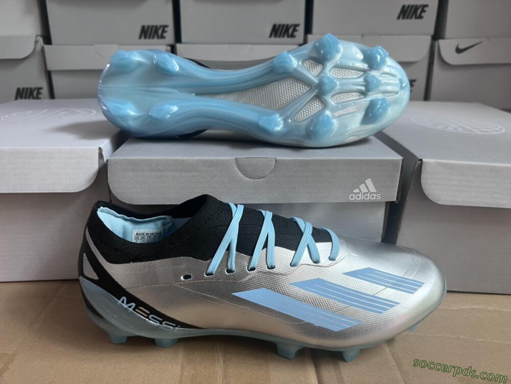 Adidas X Speedportal.1 FG Low-Tops Football Boots - Grey/Blue/Black