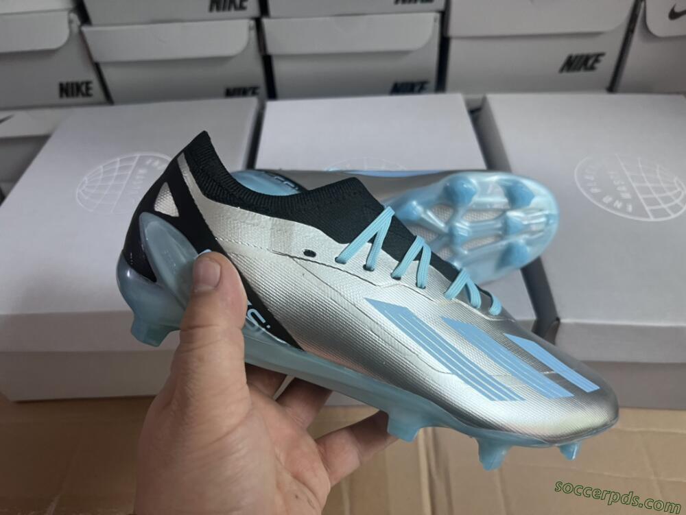 Adidas X Speedportal.1 FG Low-Tops Football Boots - Grey/Blue/Black