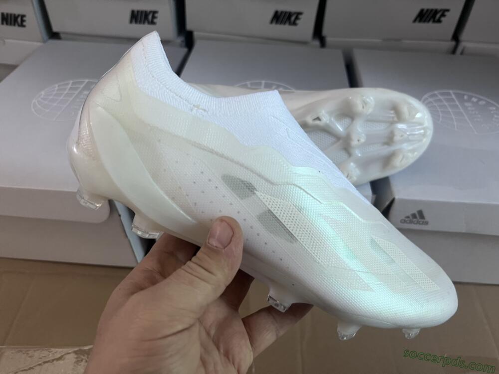 Adidas X Crazyfast+ LL FG Low-Tops Football Boots - White/White/White