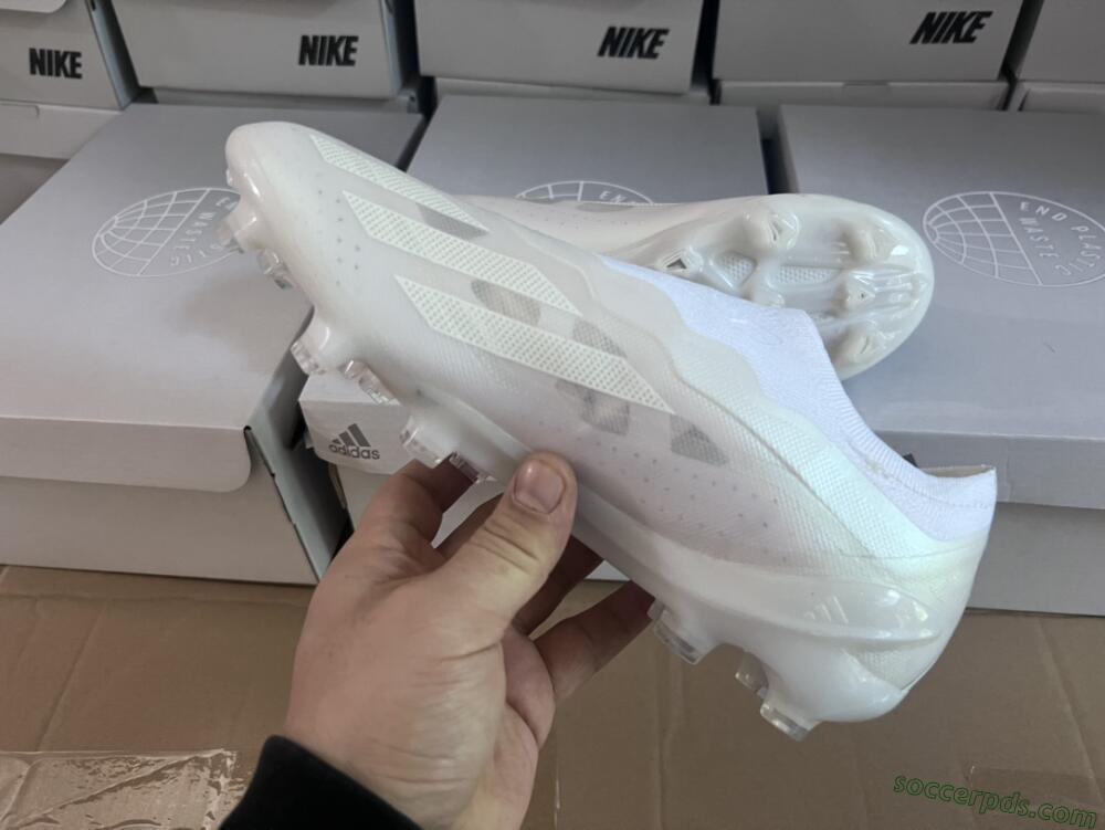 Adidas X Crazyfast+ LL FG Low-Tops Football Boots - White/White/White