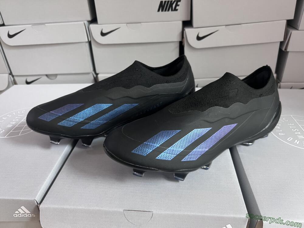 Adidas X Crazyfast.1 FG Low-Tops Football Boots - Black/Blue