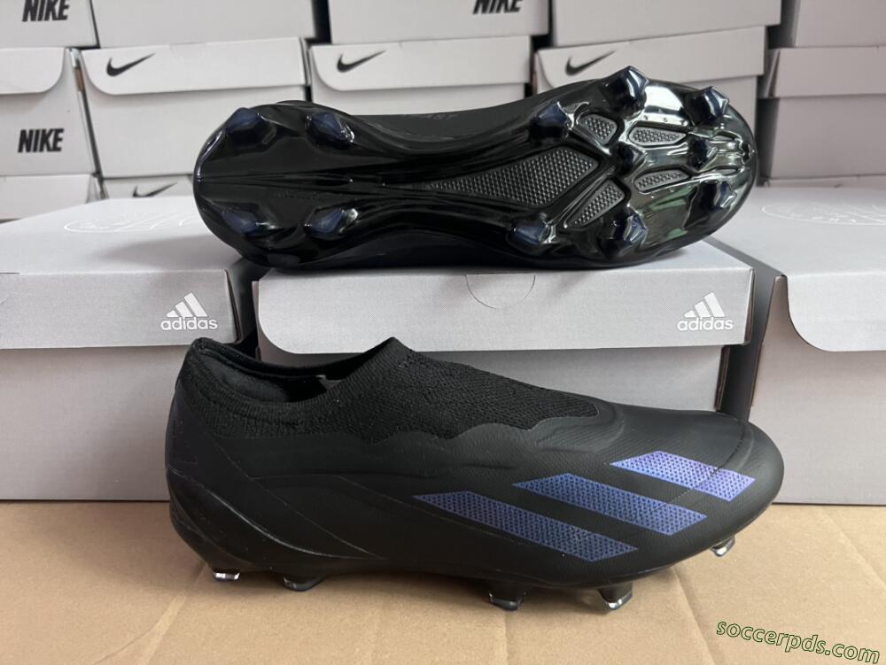 Adidas X Crazyfast.1 FG Low-Tops Football Boots - Black/Blue