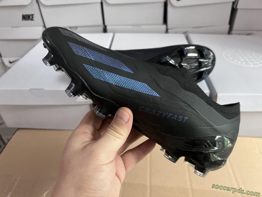 Adidas X Crazyfast.1 FG Low-Tops Football Boots - Black/Blue