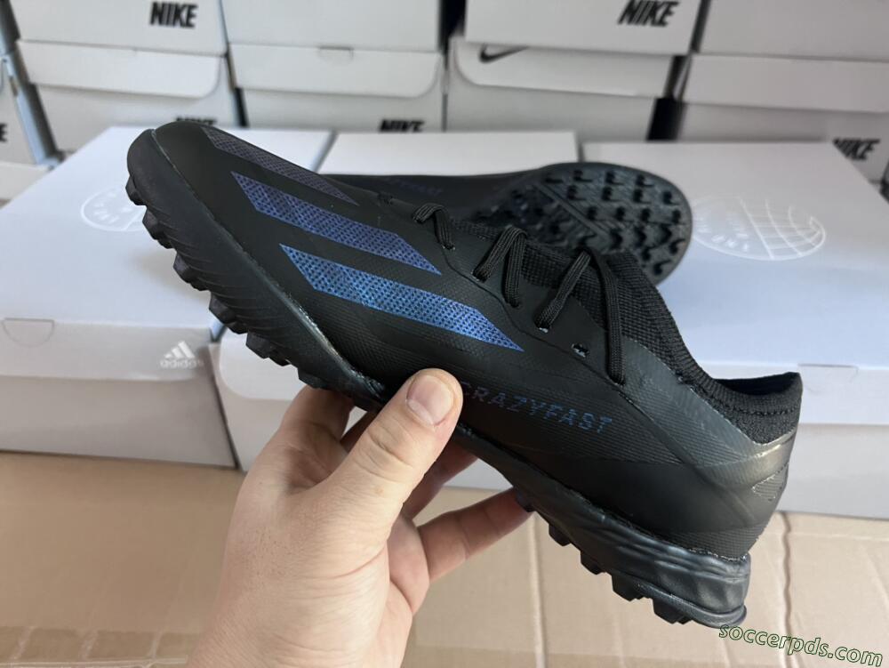 Adidas X Crazyfast.1 TF Low-Tops Football Shoes - Black/Blue