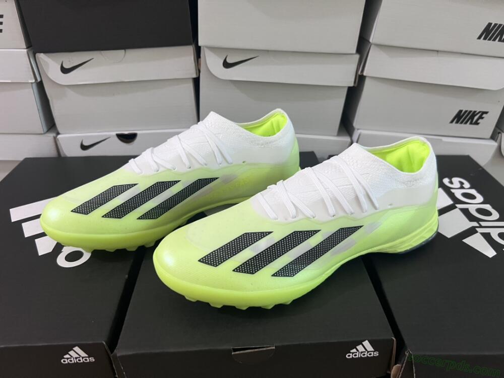 Adidas X Crazyfast.1 TF Low-Tops Football Shoes - Green/White/Black