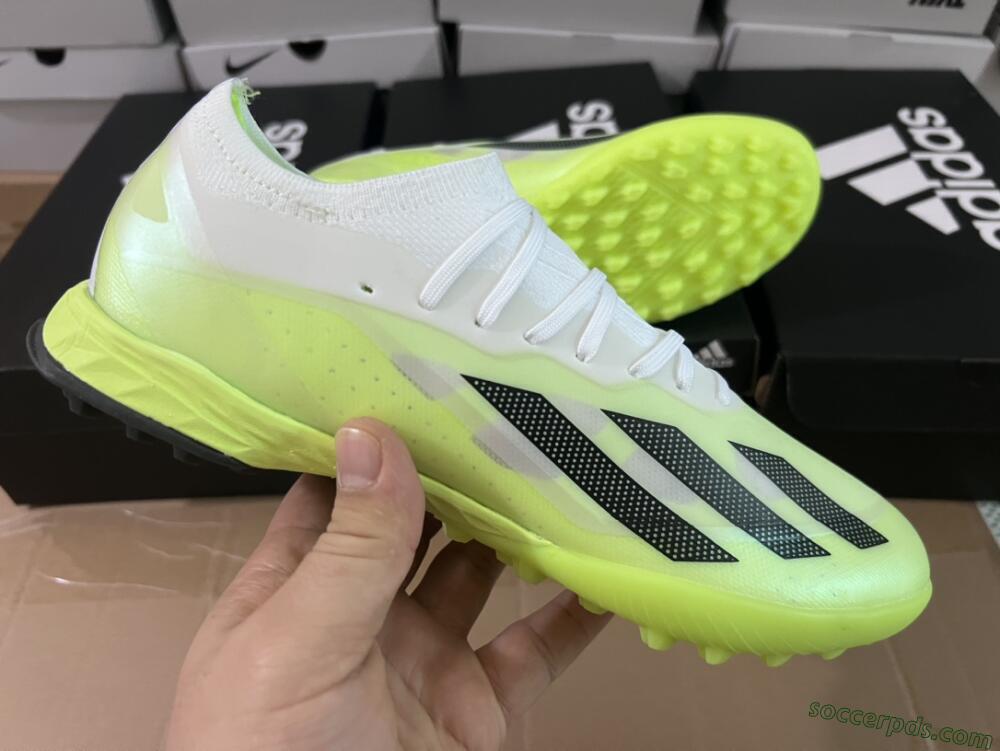 Adidas X Crazyfast.1 TF Low-Tops Football Shoes - Green/White/Black