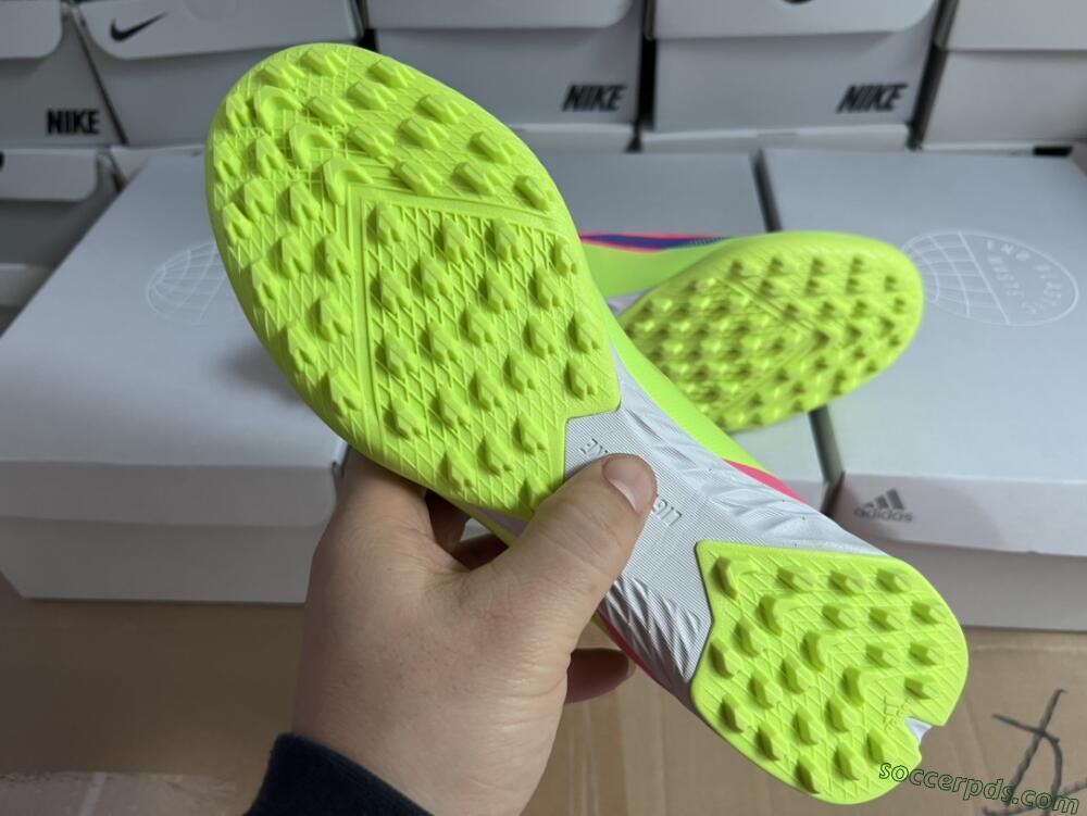 Adidas X Crazyfast.1 TF Low-Tops Football Boots - Pink/Purple/Blue/Green