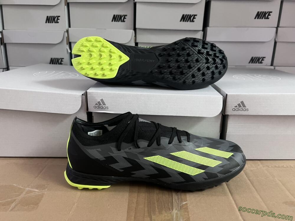 Adidas X Crazyfast.1 TF Low-Tops Football Shoes - Black/Yellow