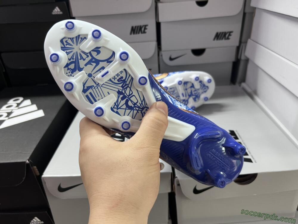 Nike Air Zoom Mercurial Superfly 9 Elite AG High-Tops Football Boots - Blue/White