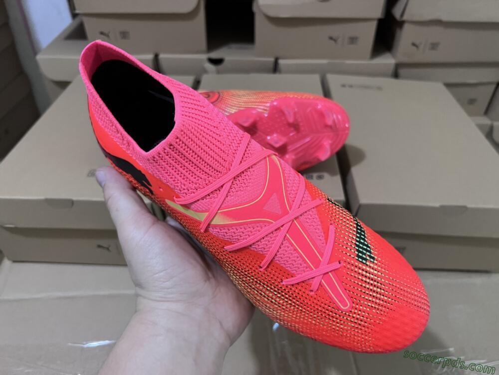 Puma Future Ultimate 2024 FG Low-Tops Football Boots - Red/Orange/Yellow