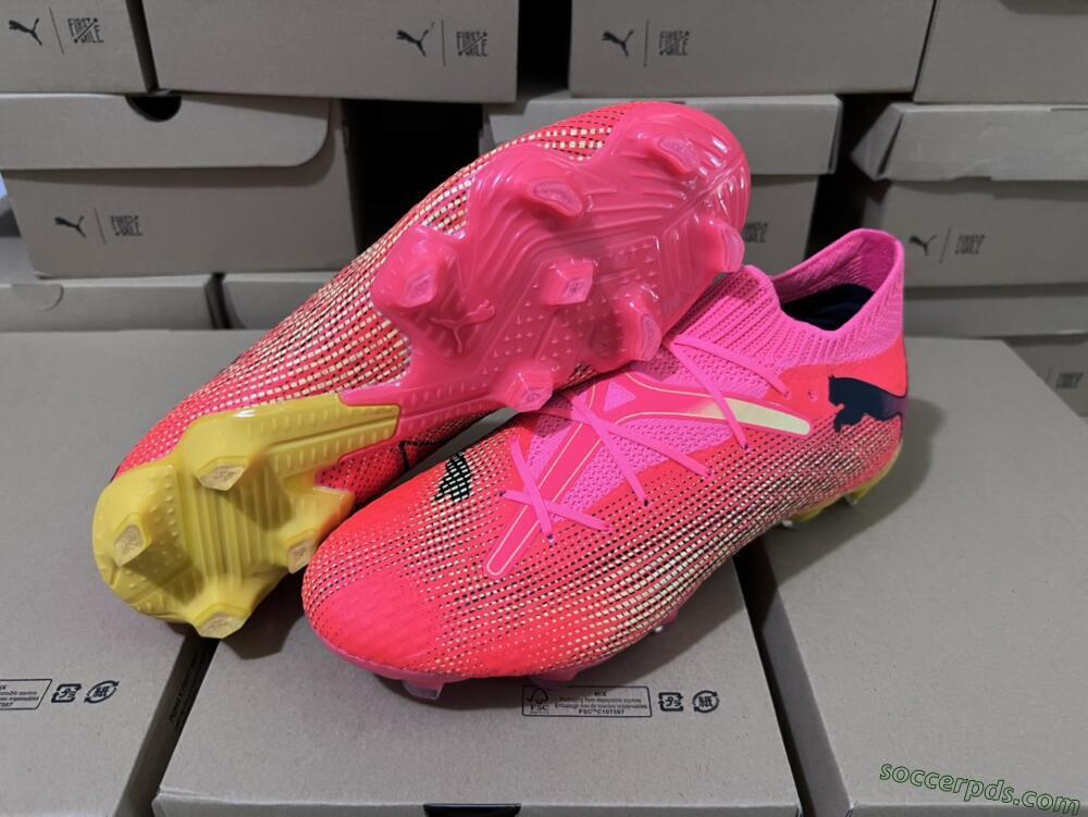 Puma Future Ultimate 2024 FG Low-Tops Football Boots - Red/Orange/Yellow