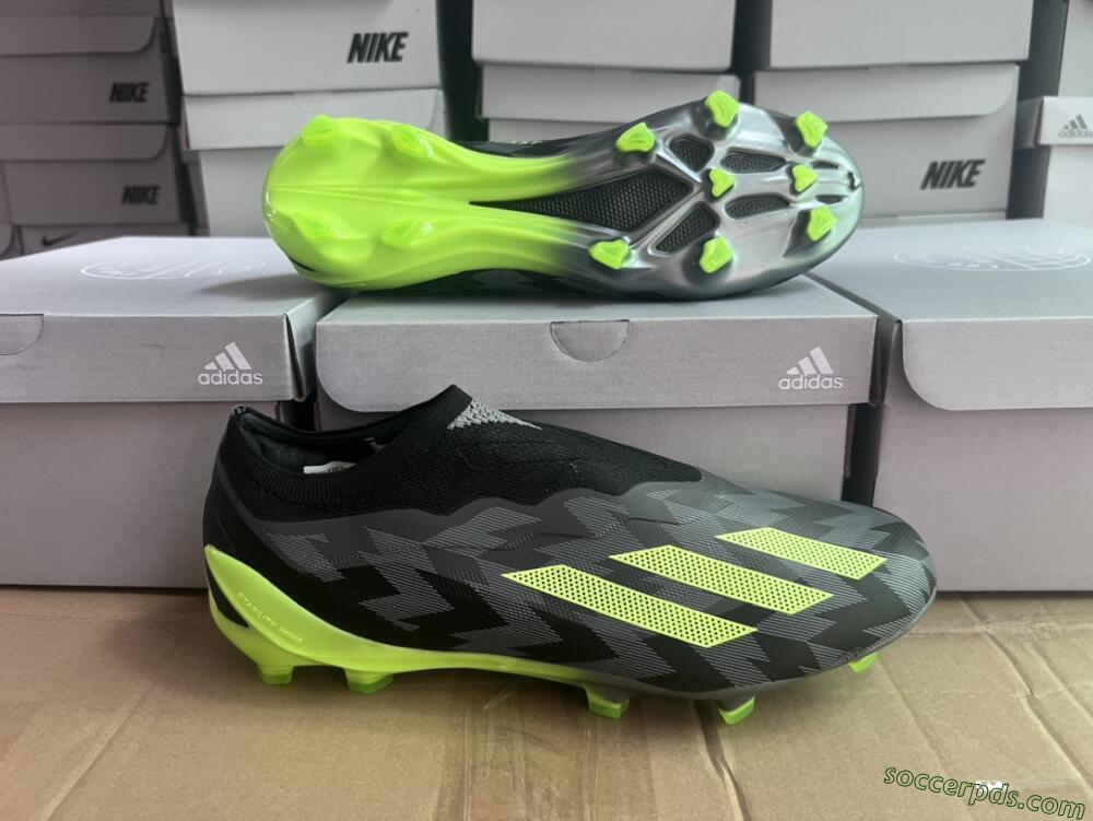 Adidas X Crazyfast+ FG Low-Tops Football Boots - Grey/Black/Green