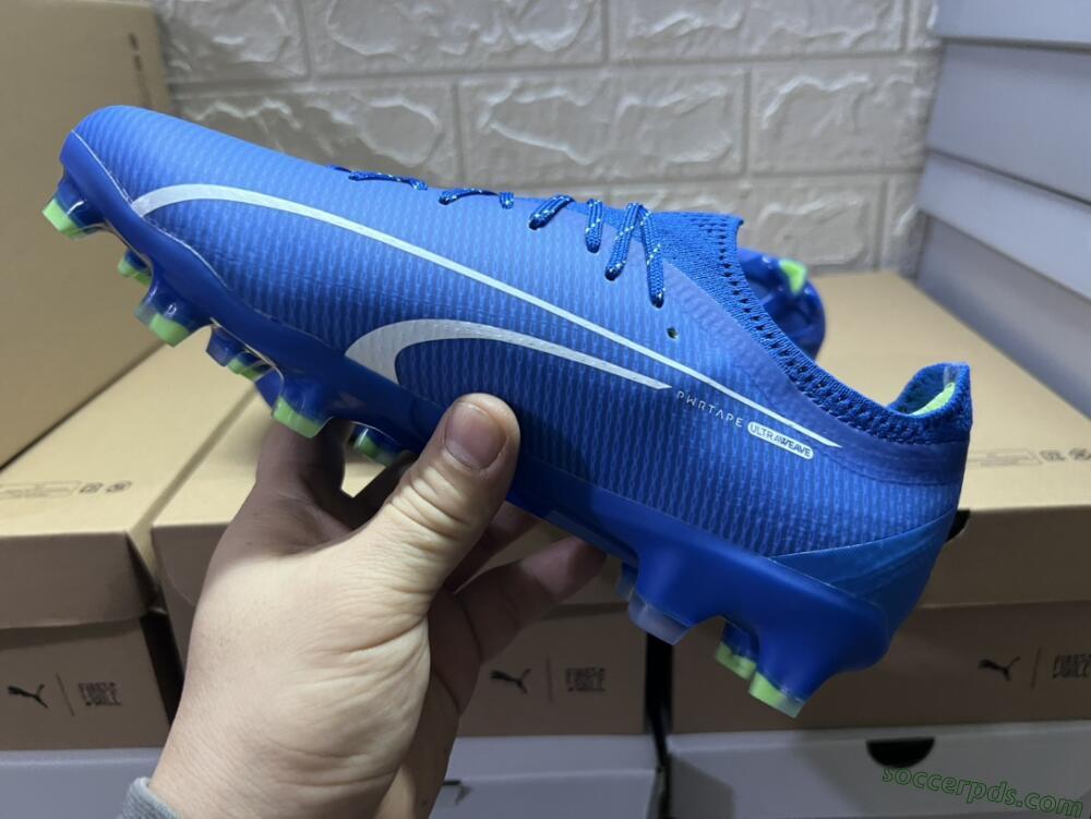 Puma Ultra Ultimate FG Low-Tops Football Boots - Blue/White/Yellow