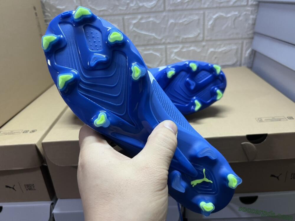 Puma Ultra Ultimate FG Low-Tops Football Boots - Blue/White/Yellow