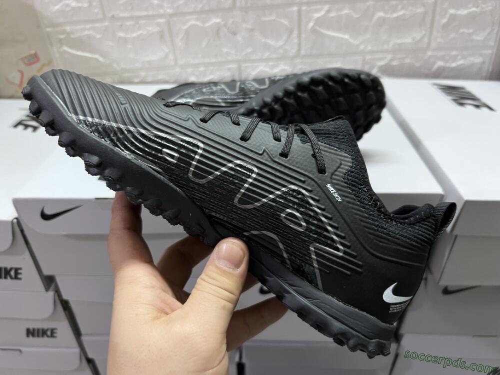 Nike Air Zoom Mercurial Vapor 15 Pro TF Low-Tops Football Shoes - Black/White/Yellow