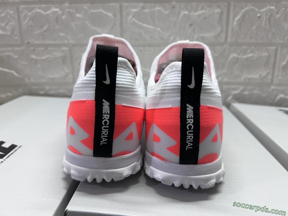 Nike Air Zoom Mercurial Vapor 15 Pro TF Low-Tops Football Shoes - White/Black/Red