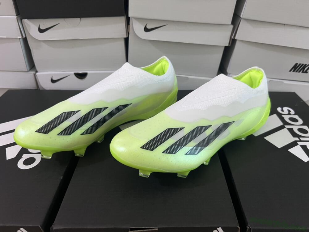 Adidas X Crazyfast.1 LL FG Low-Tops Football Boots - Green/Black/White
