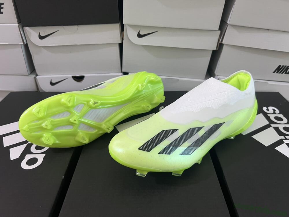 Adidas X Crazyfast.1 LL FG Low-Tops Football Boots - Green/Black/White