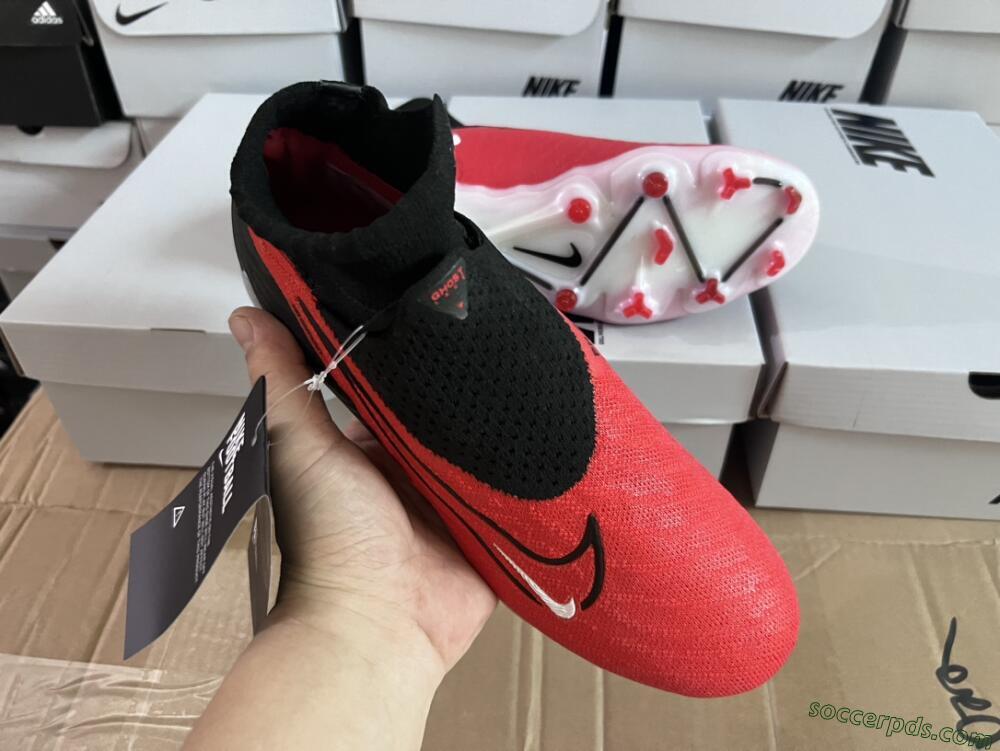 Nike Phantom GX Elite FG High-Tops Football Boots - Red/Black/White