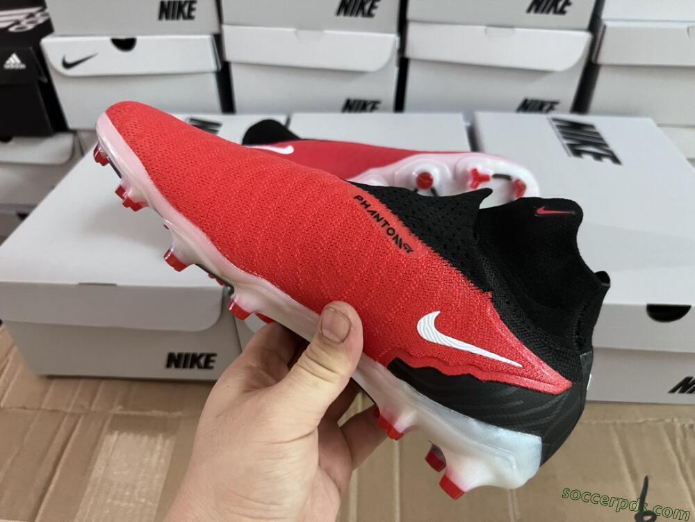 Nike Phantom GX Elite FG High-Tops Football Boots - Red/Black/White