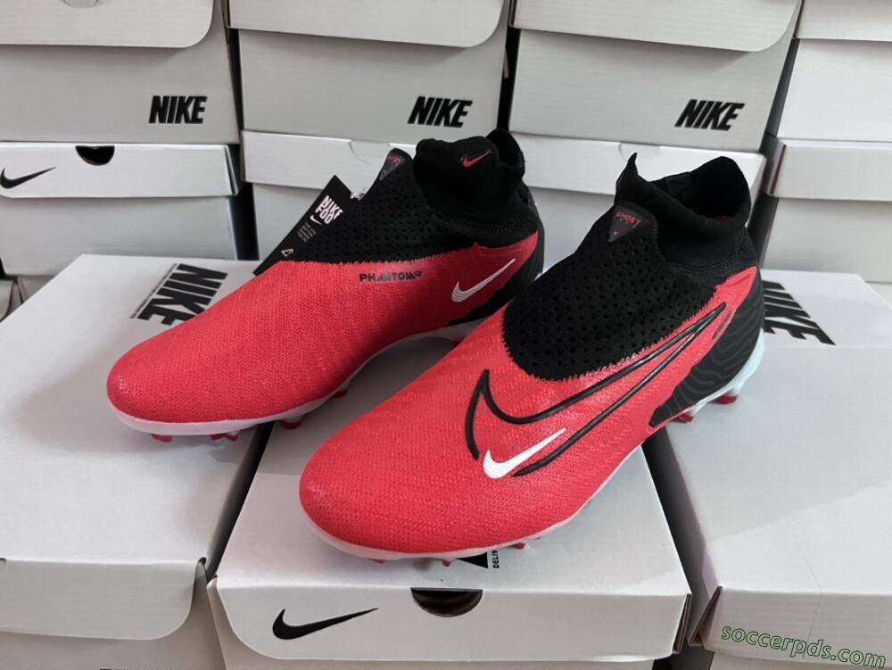 Nike Phantom GX Elite FG High-Tops Football Boots - Red/Black/White