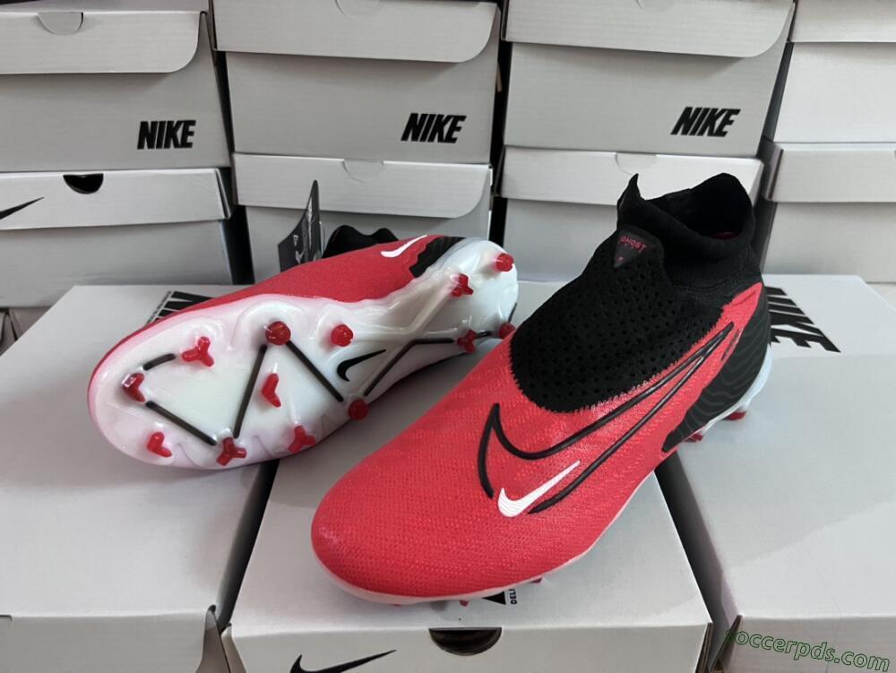 Nike Phantom GX Elite FG High-Tops Football Boots - Red/Black/White