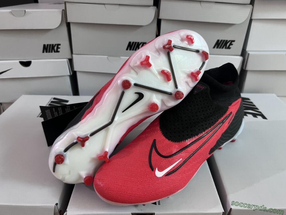 Nike Phantom GX Elite FG High-Tops Football Boots - Red/Black/White