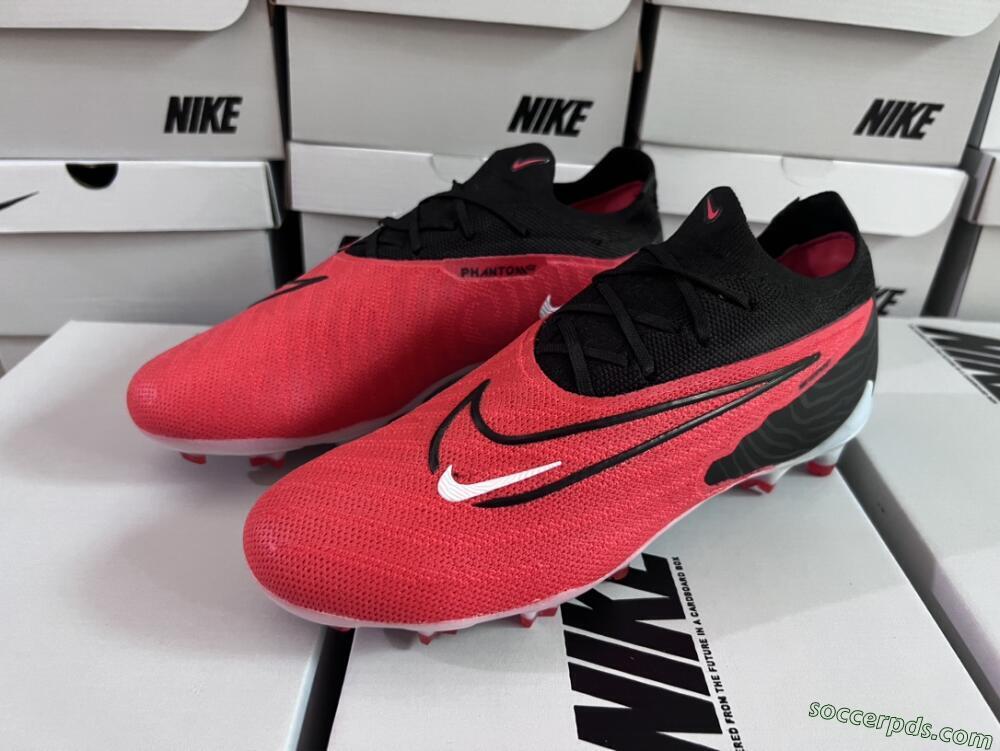 Nike Phantom GX Elite FG Low-Tops Football Boots - Red/Black/White