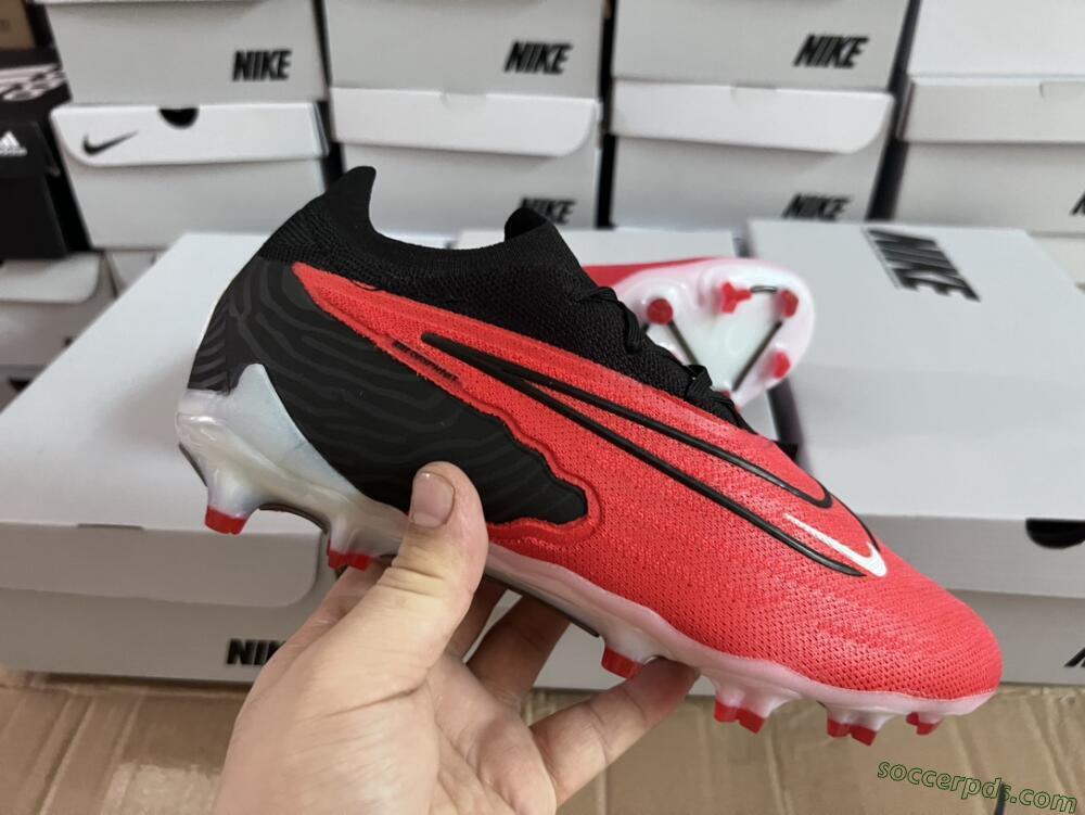 Nike Phantom GX Elite FG Low-Tops Football Boots - Red/Black/White