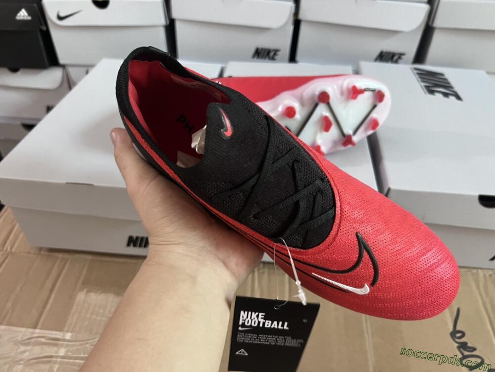 Nike Phantom GX Elite FG Low-Tops Football Boots - Red/Black/White