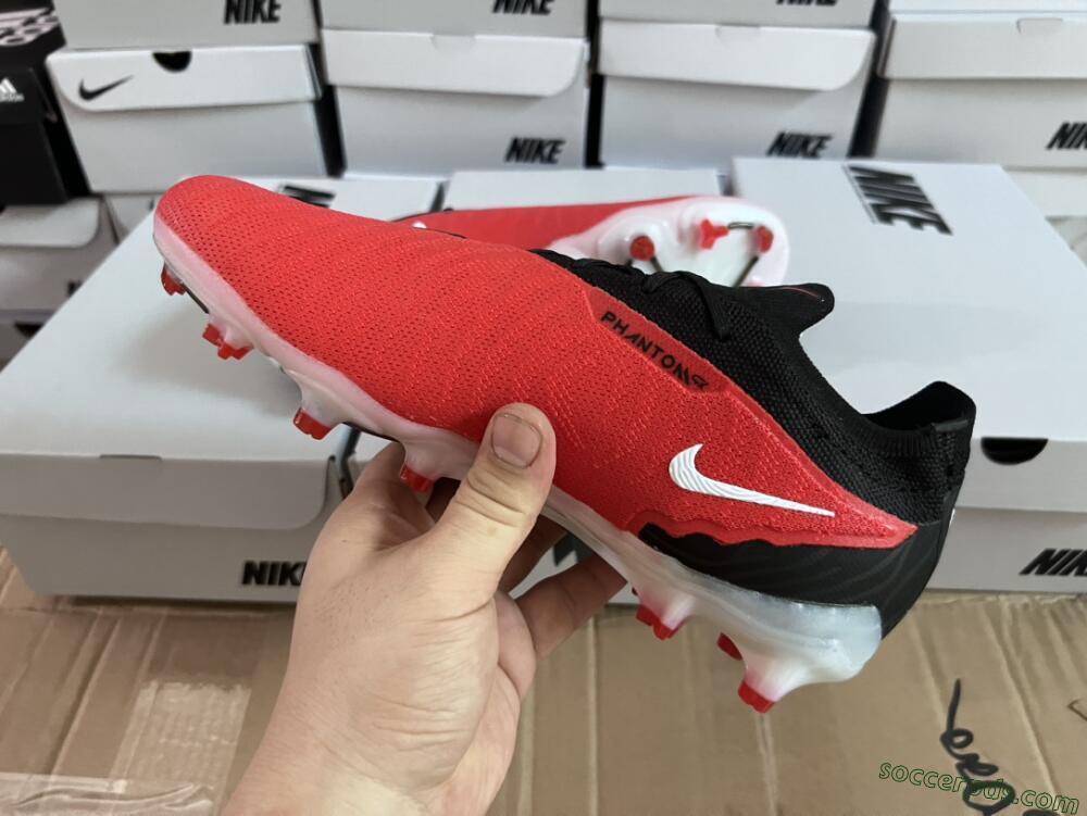 Nike Phantom GX Elite FG Low-Tops Football Boots - Red/Black/White