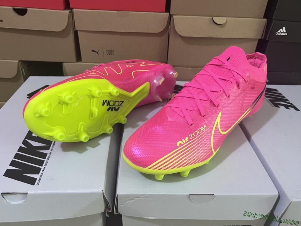 Nike Air Zoom Mercurial Vapor 15 Elite FG Low-Tops Football Boots - Red/Yellow/Black