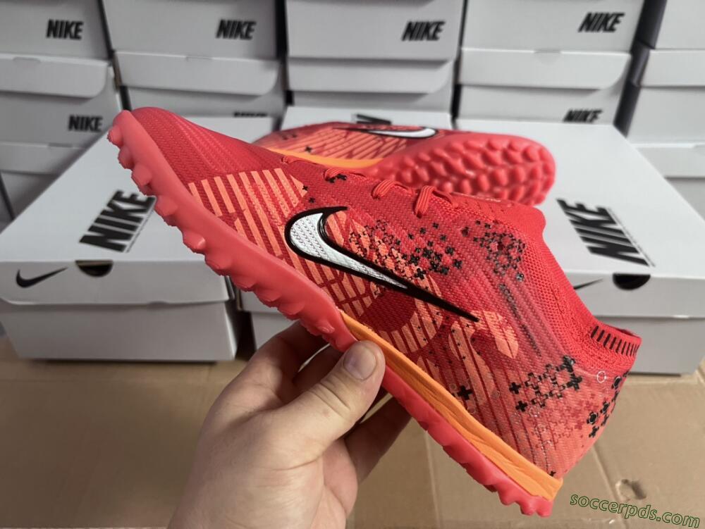 Nike Air Zoom Mercurial Vapor 15 Pro TF Low-Tops Football Shoes - Red/White/Black