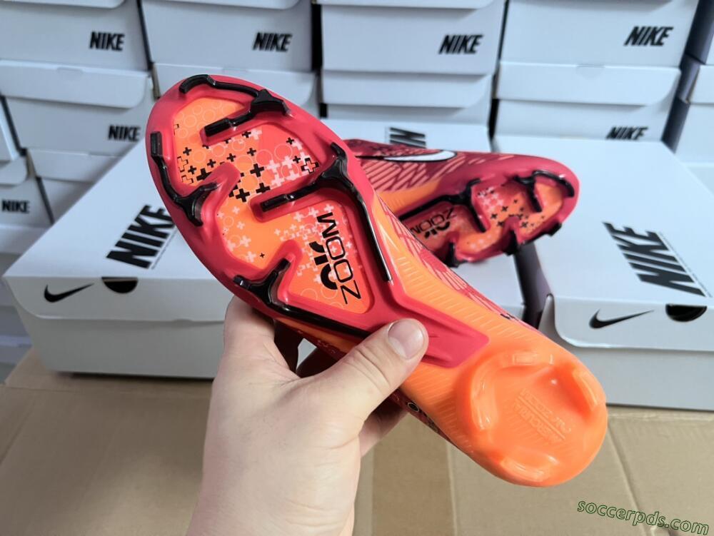 Nike AIR Zoom Mercurial Vapor 15 Elite FG Low-Tops Football Boots - Orange/White/Black
