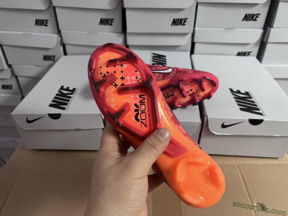 Nike Air Zoom Mercurial Superfly 9 Elite FG High-Tops Football Boots - Orange/White/Black
