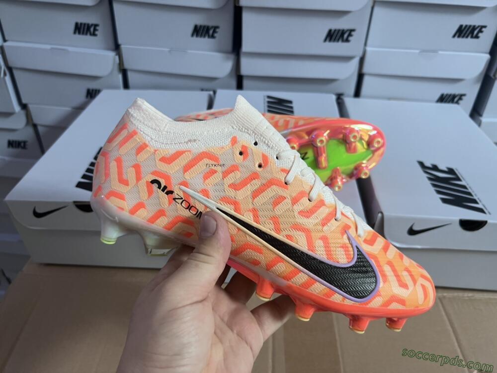 Nike Air Zoom Mercurial Vapor 15 Elite AG Low-Tops Football Boots - Orange/Black/Purple