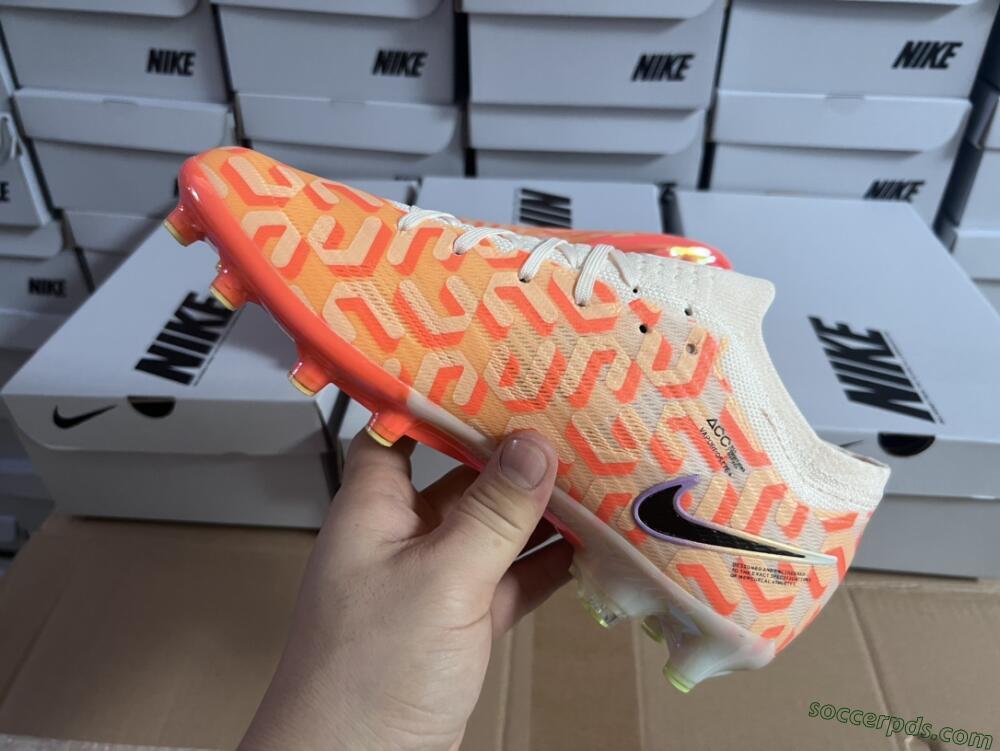 Nike Air Zoom Mercurial Vapor 15 Elite AG Low-Tops Football Boots - Orange/Black/Purple
