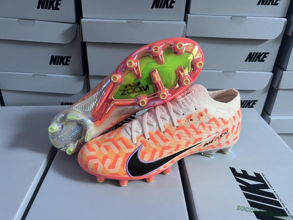 Nike Air Zoom Mercurial Vapor 15 Elite AG Low-Tops Football Boots - Orange/Black/Purple