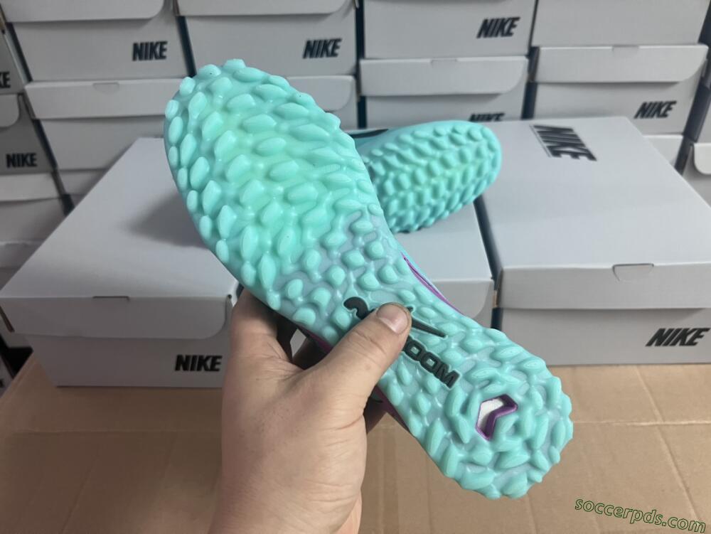 Nike Air Zoom Mercurial Vapor 15 Elite TF Low-Tops Football Shoes - Blue/Black/Purple