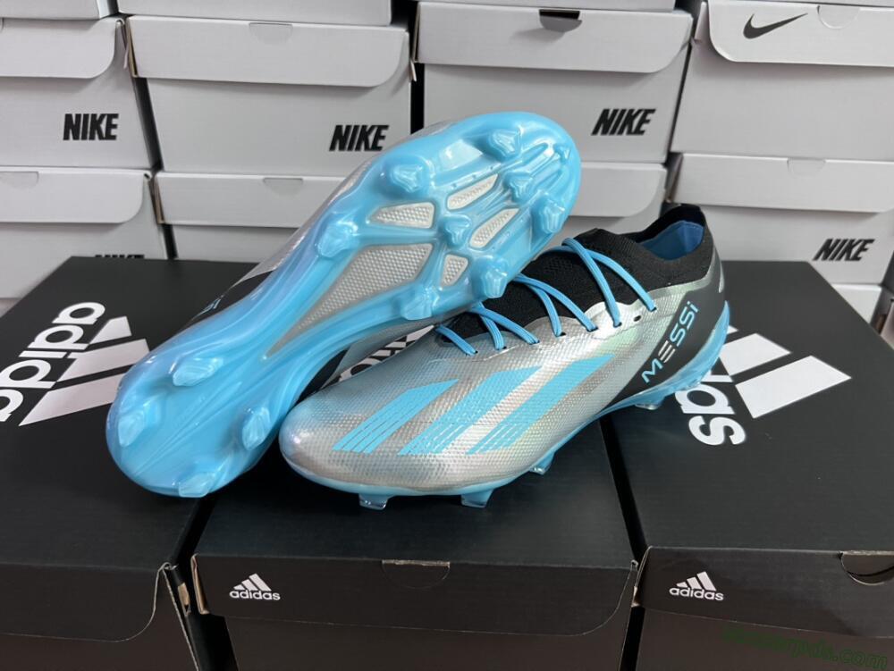 Adidas X Speedportal .1 2022 World Cup Boots FG Low-Tops Football Boots - Silver/Blue/Black