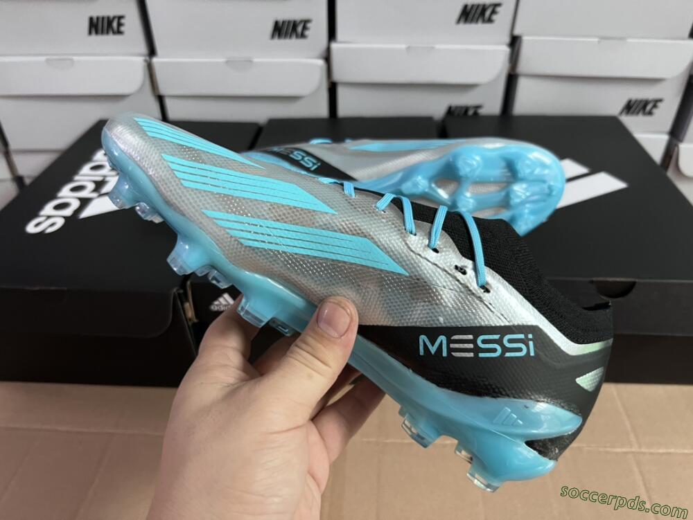 Adidas X Speedportal .1 2022 World Cup Boots FG Low-Tops Football Boots - Silver/Blue/Black