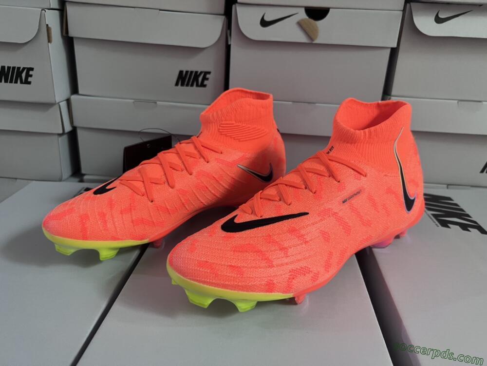 Nike Phantom Luna Elite FG High-Tops Football Boots - Orange/Black/Purple