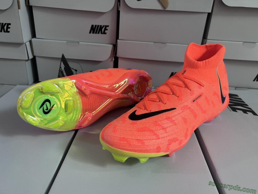 Nike Phantom Luna Elite FG High-Tops Football Boots - Orange/Black/Purple